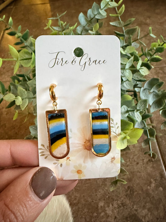 Blue & Yellow Dangle