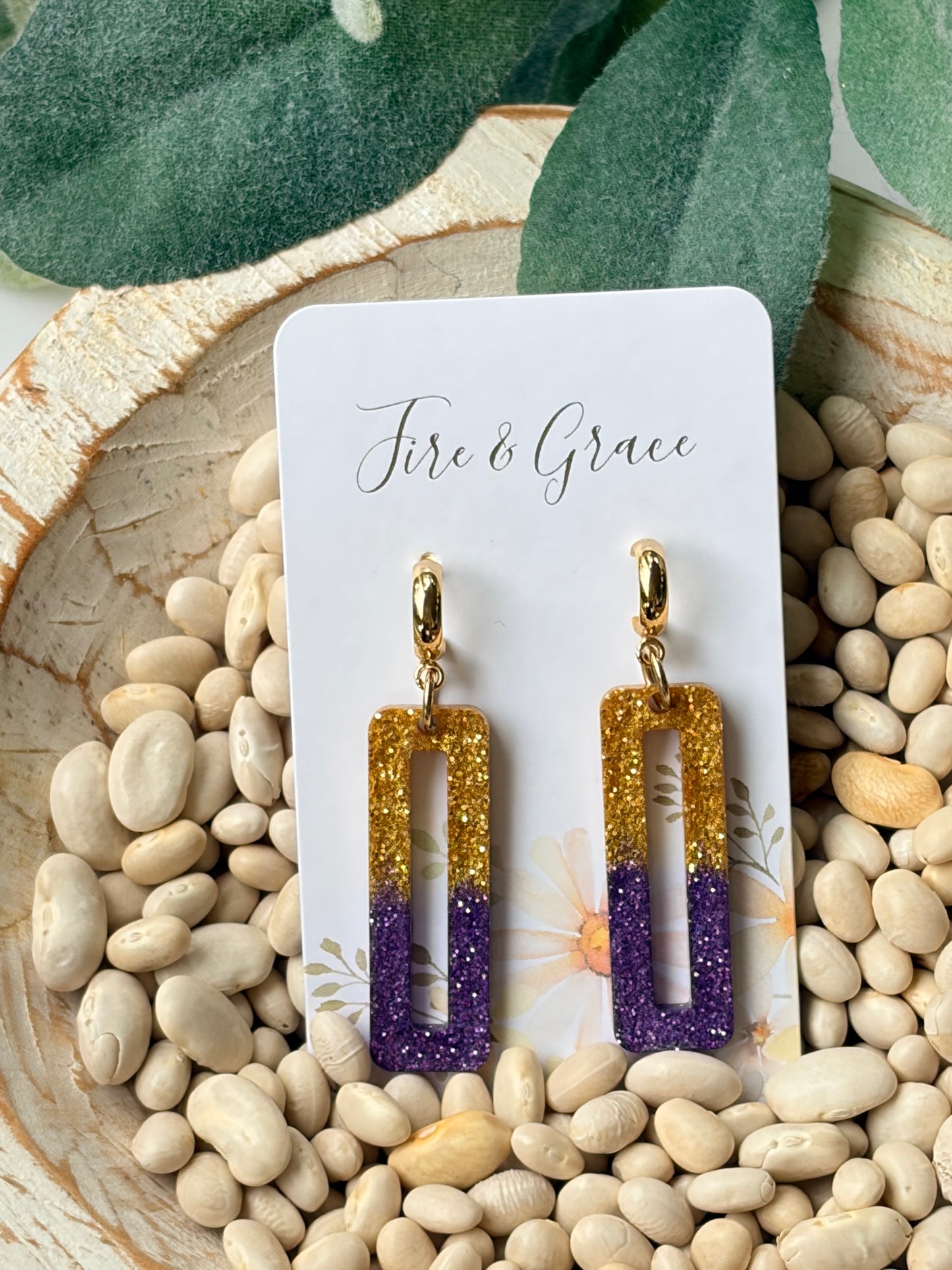 Purple & Gold Sparkle
