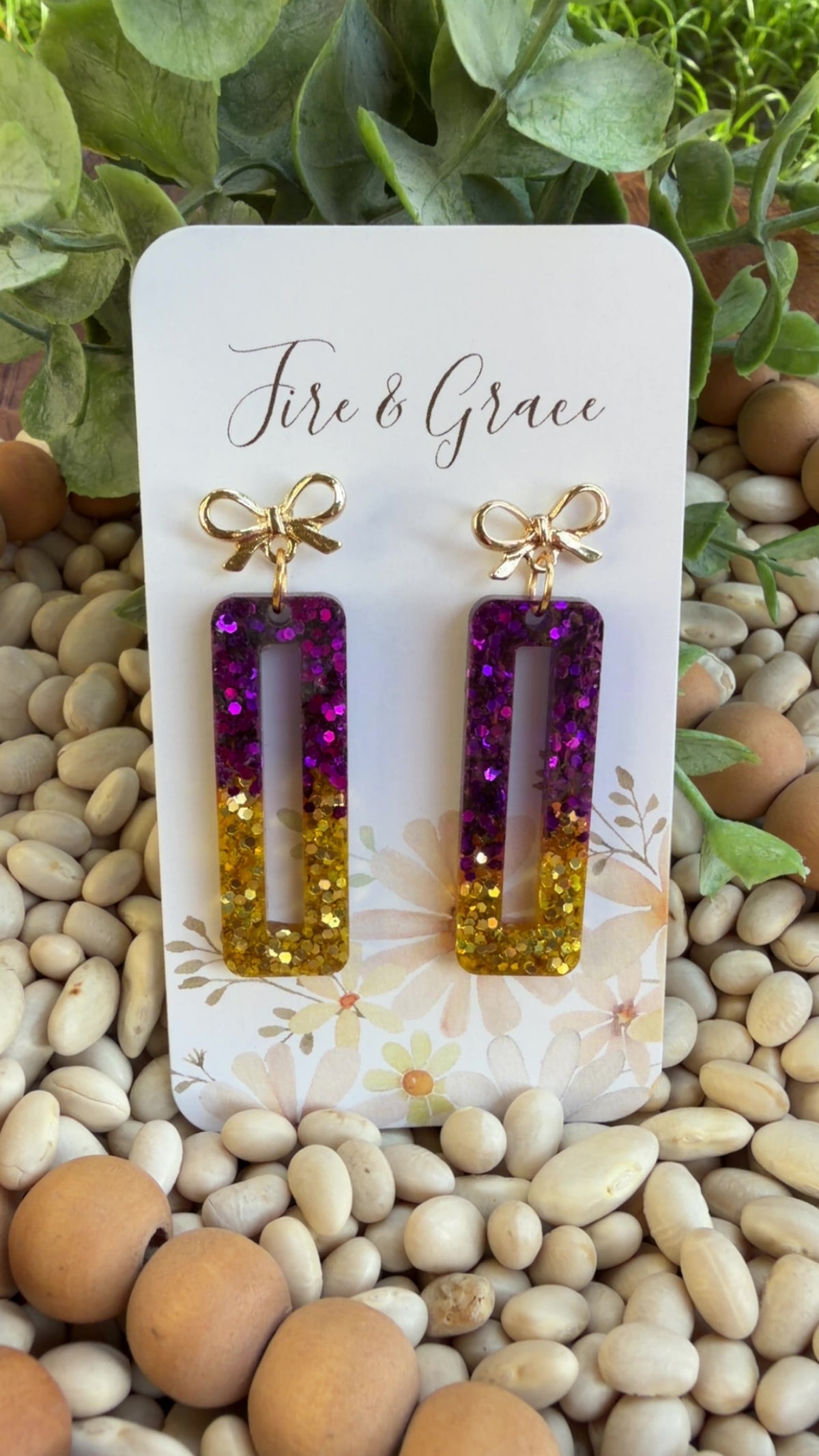 Purple & Gold Sparkle