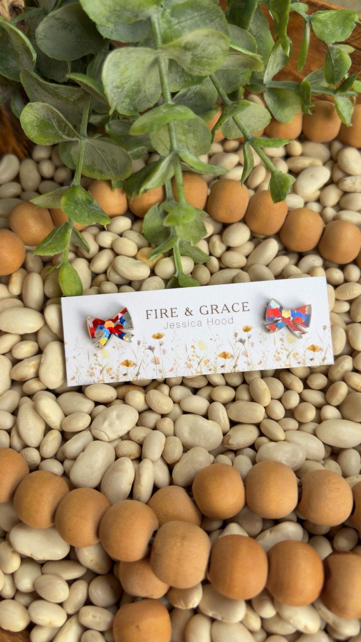 Red, White & Blue Studs