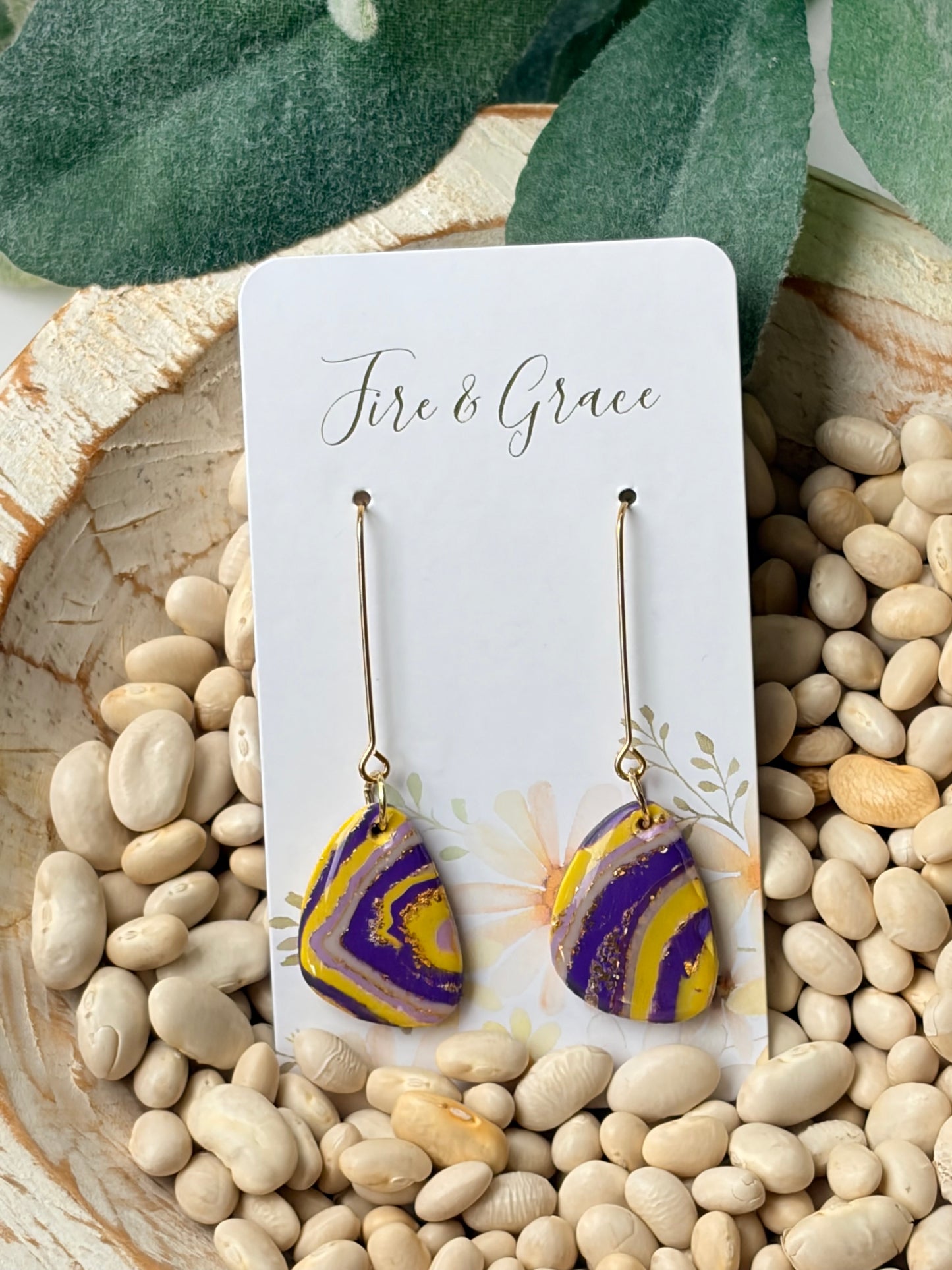 Purple & Gold Swirl