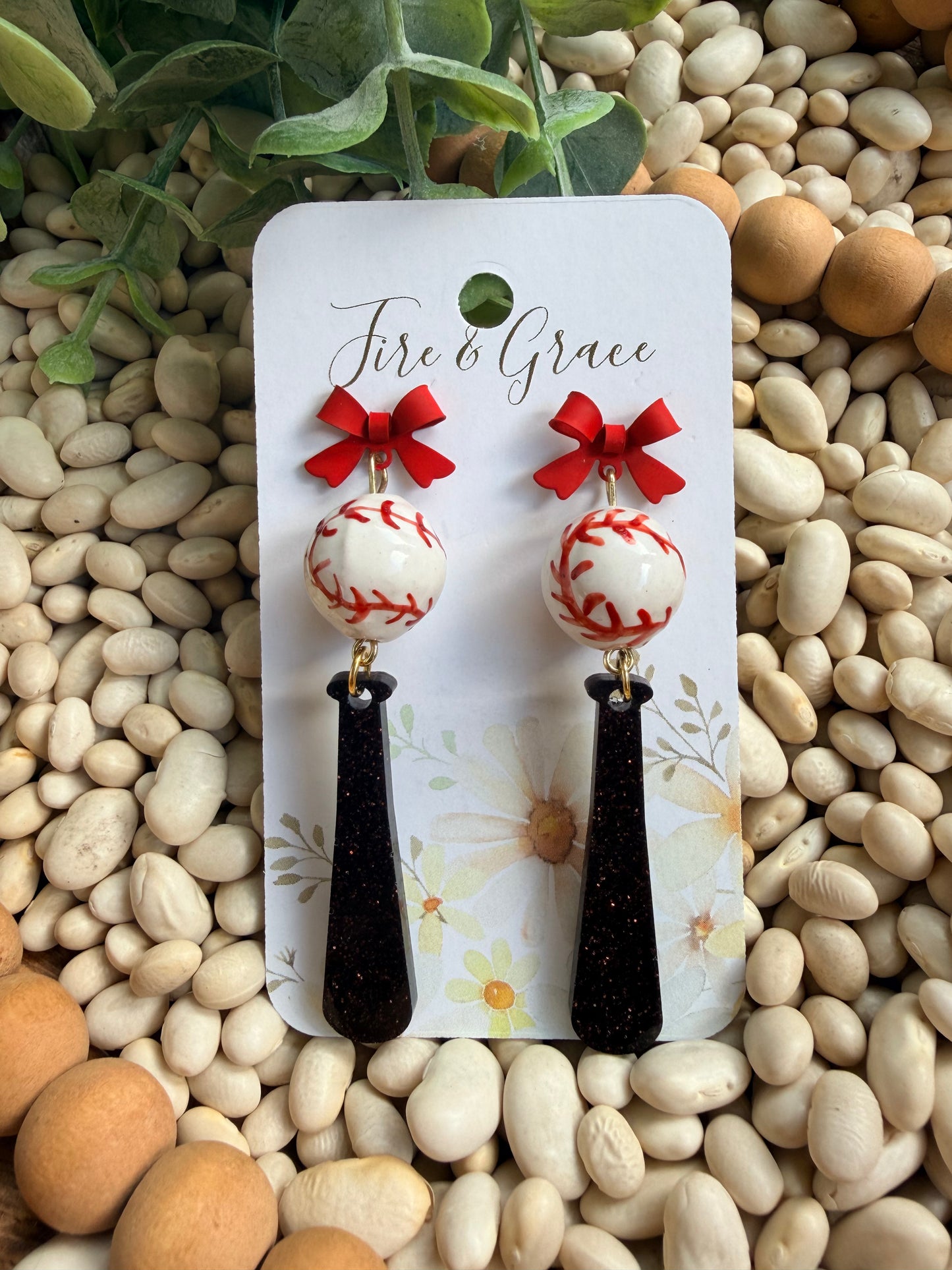 Baseball Bow Dangle