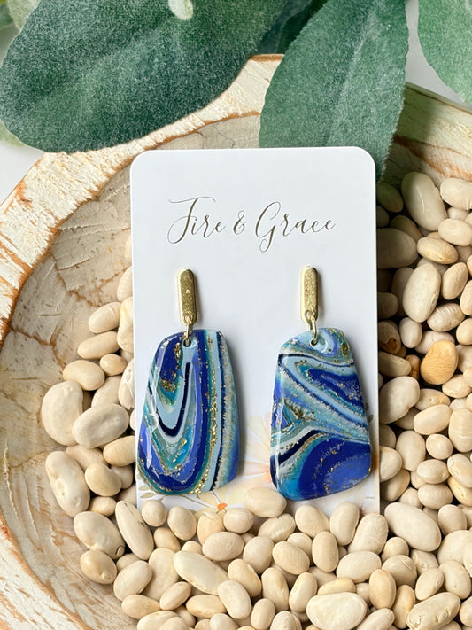 Blue Agate Dangle 2