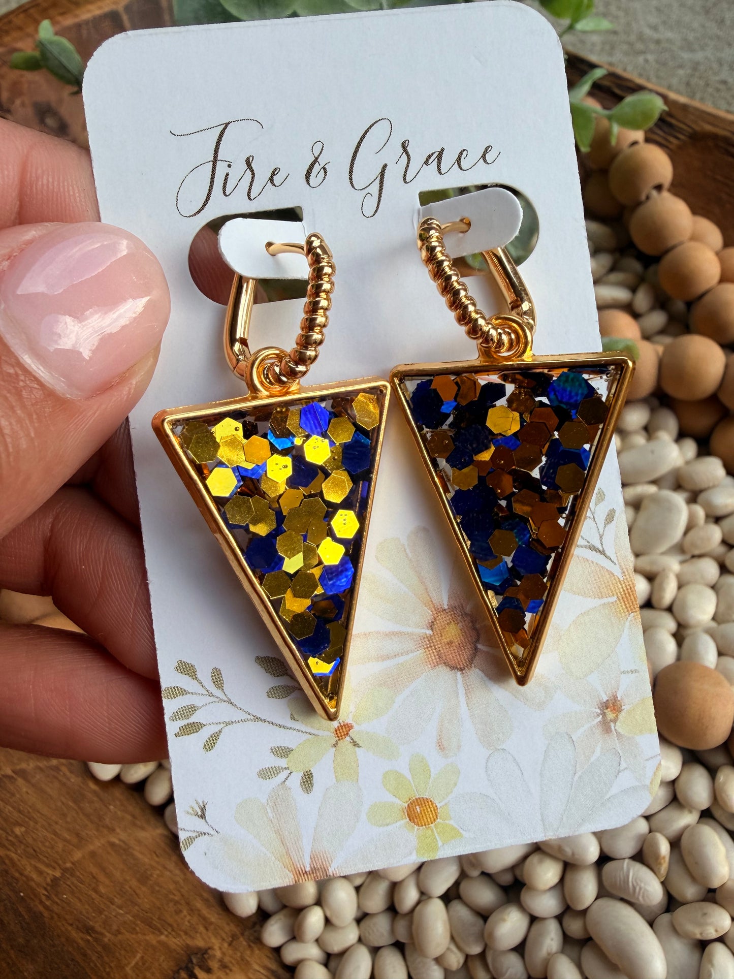 Blue & Gold Triangle