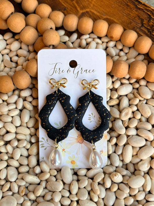 Black Shimmer Dangle