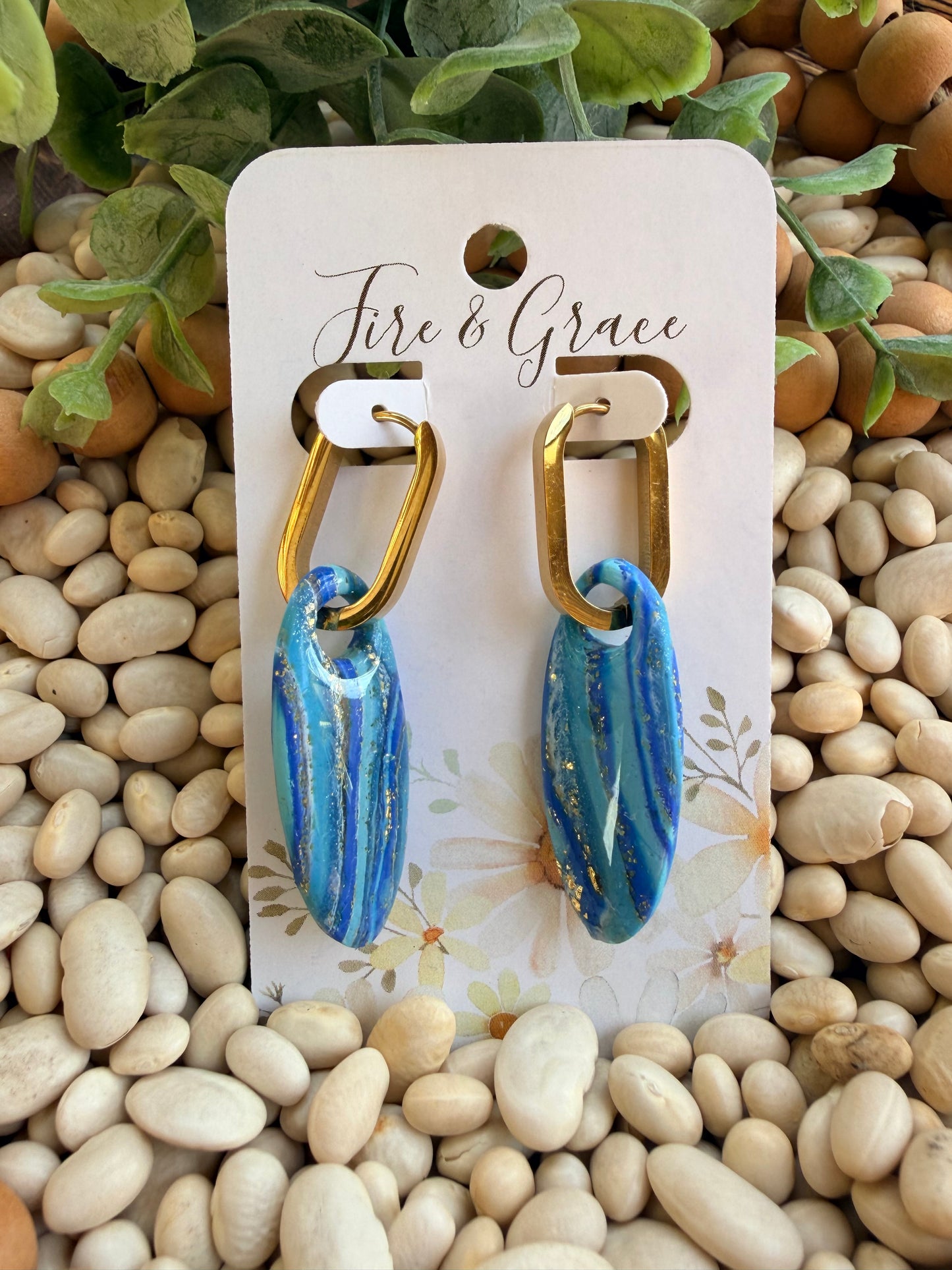 Blue Swirl Hoop 2