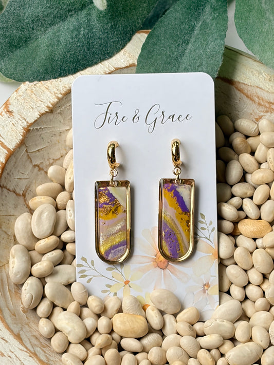 Purple & Gold Stripe 2