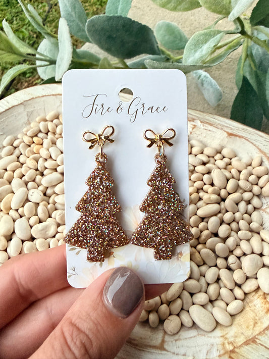Gold Glitter Tree