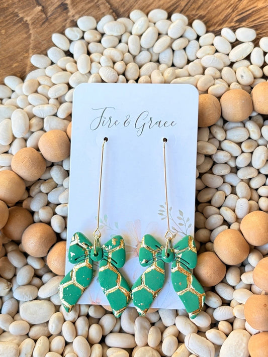 Mardi Gras Green Bow