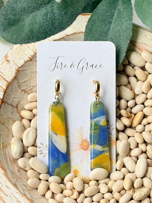 Blue & Gold Dangle 2