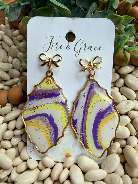 Purple & Gold Swirl