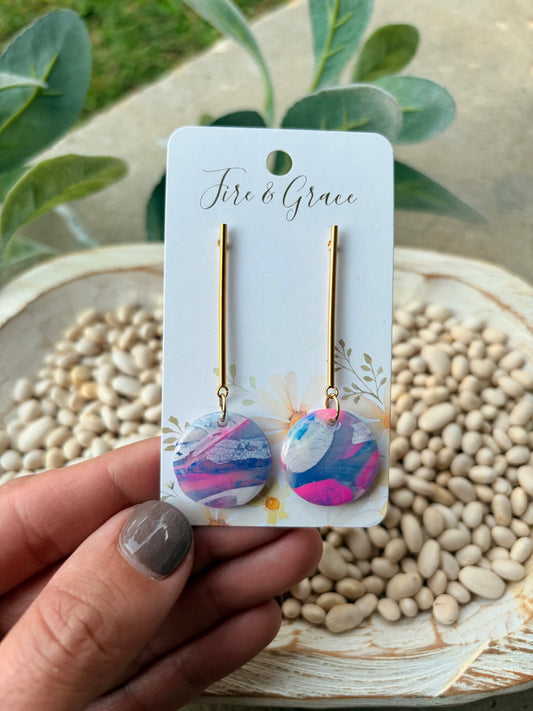 Pink and Blue Dangle 3