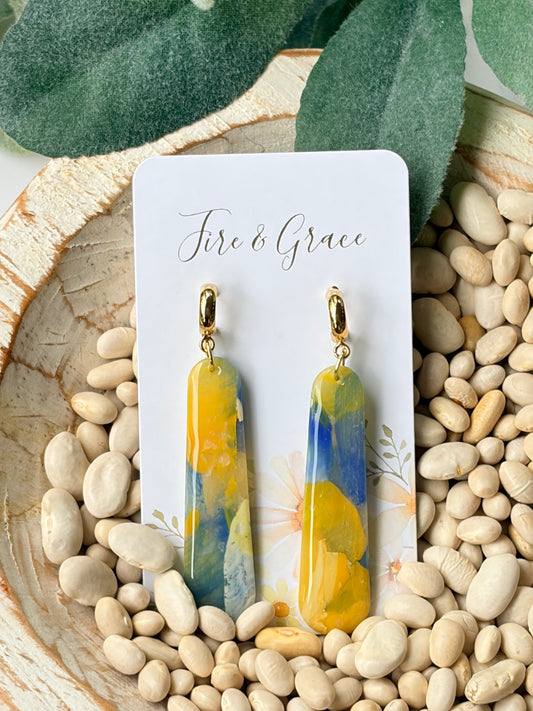 Blue & Gold Dangle 1