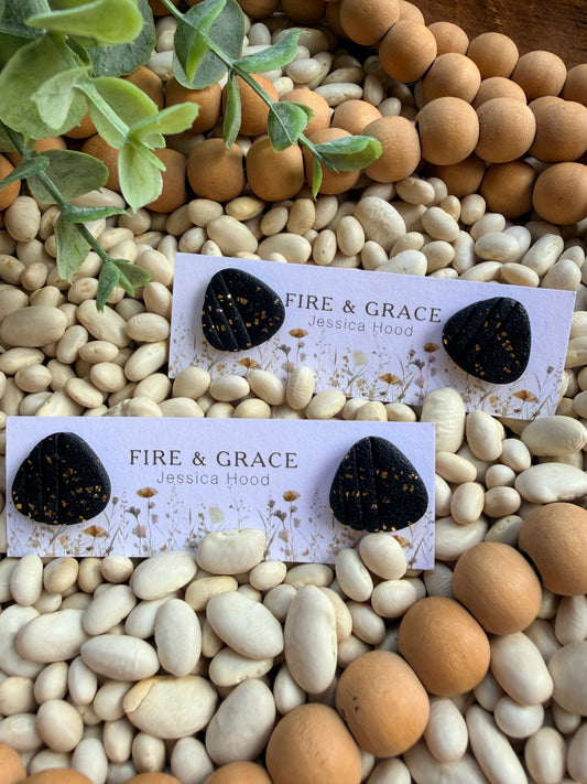 Black & Gold Stud