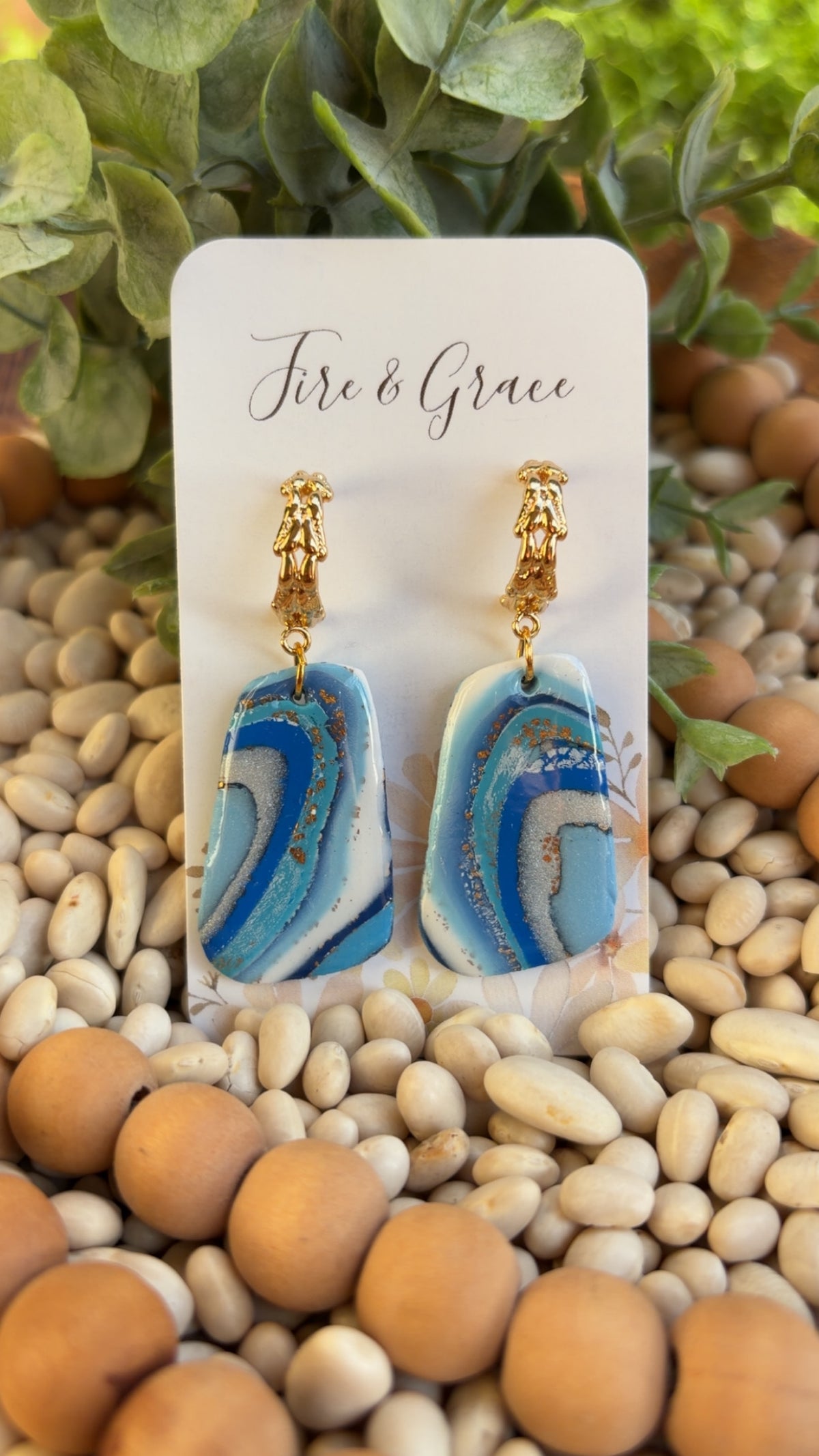 Blue Agate Dangle 2