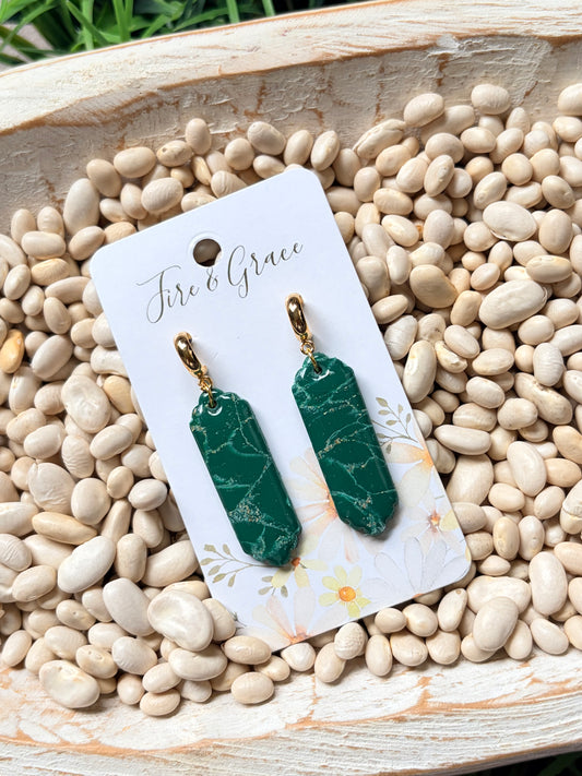 Green Marbled Dangle