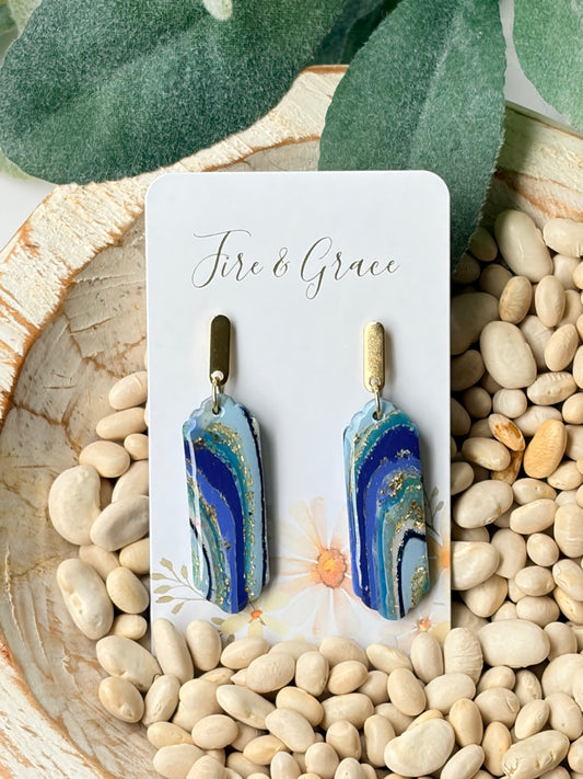 Blue Agate Dangle 1