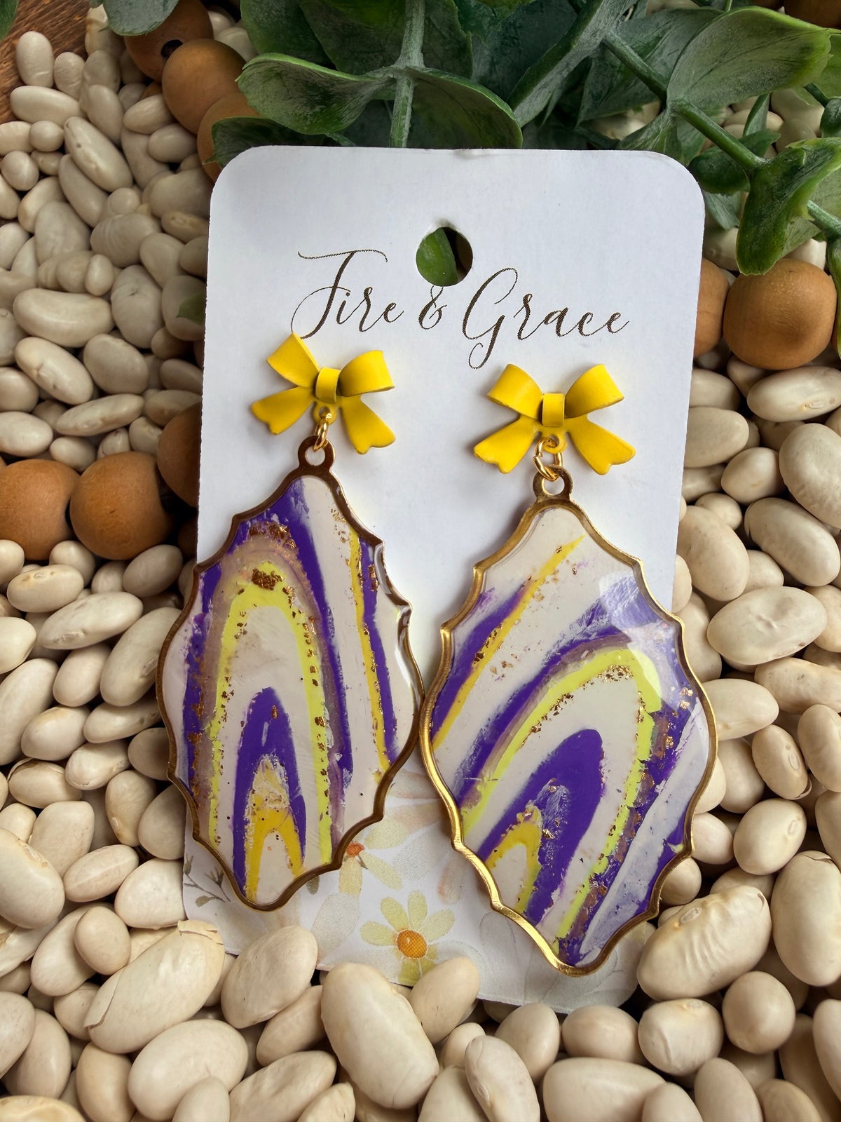 Purple & Gold Swirl