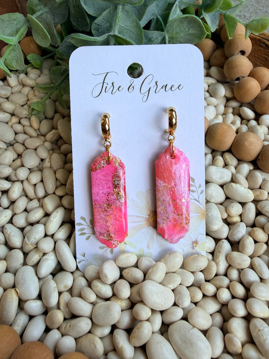 Pink Swirl Dangle 2