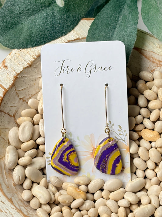 Purple & Gold Swirl